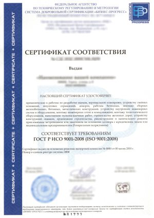 Вид сертификата ТР ТС